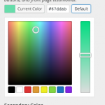 theme customizer for changing colors