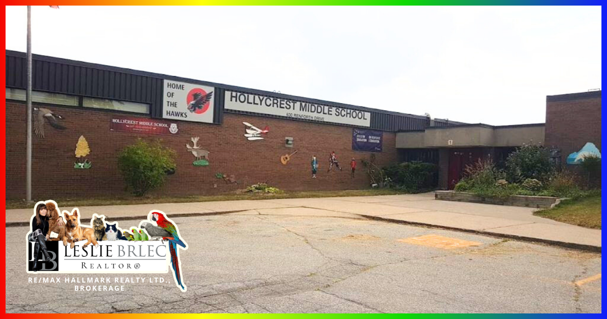 Leslie Brlec Etobicoke top realtor discusses Hollycrest Middle School.